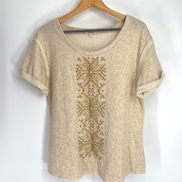Miss Me Embroidered and Beaded Scoop Neck T-Shirt - Picture 3 of 11